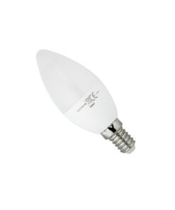 Bombilla LED E14 para vela, B35, difusor lechoso esmerilado, 5 vatios,  blanco frío (6500 K) RA≈92 alto rendimiento de color, equivalente a 500